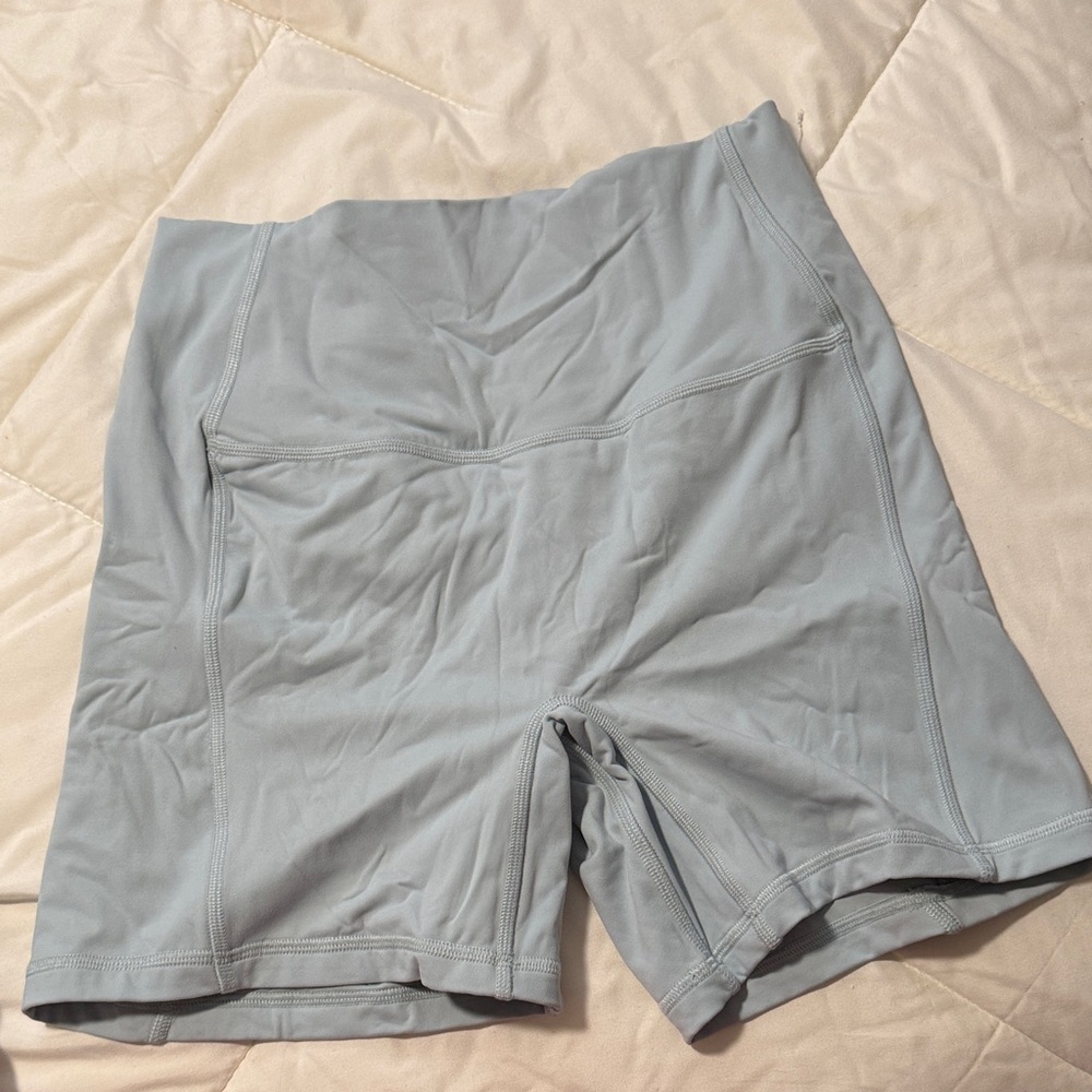 Gilly Hicks Women's Light Gray/Blue Bike Shorts